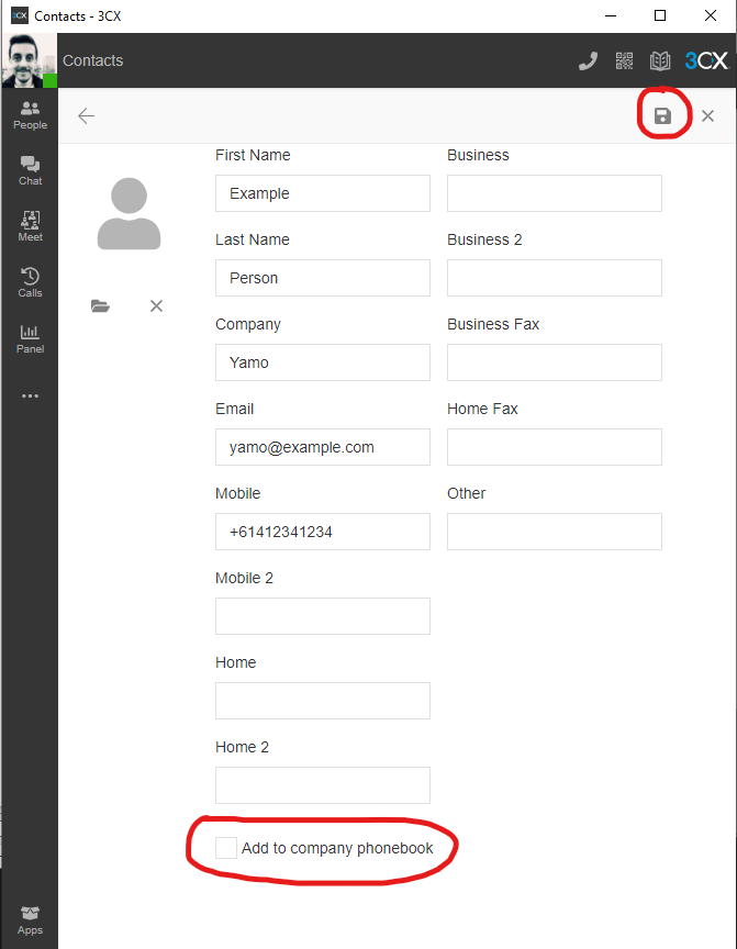 How To Add Or Import Contacts In 3CX Yamo